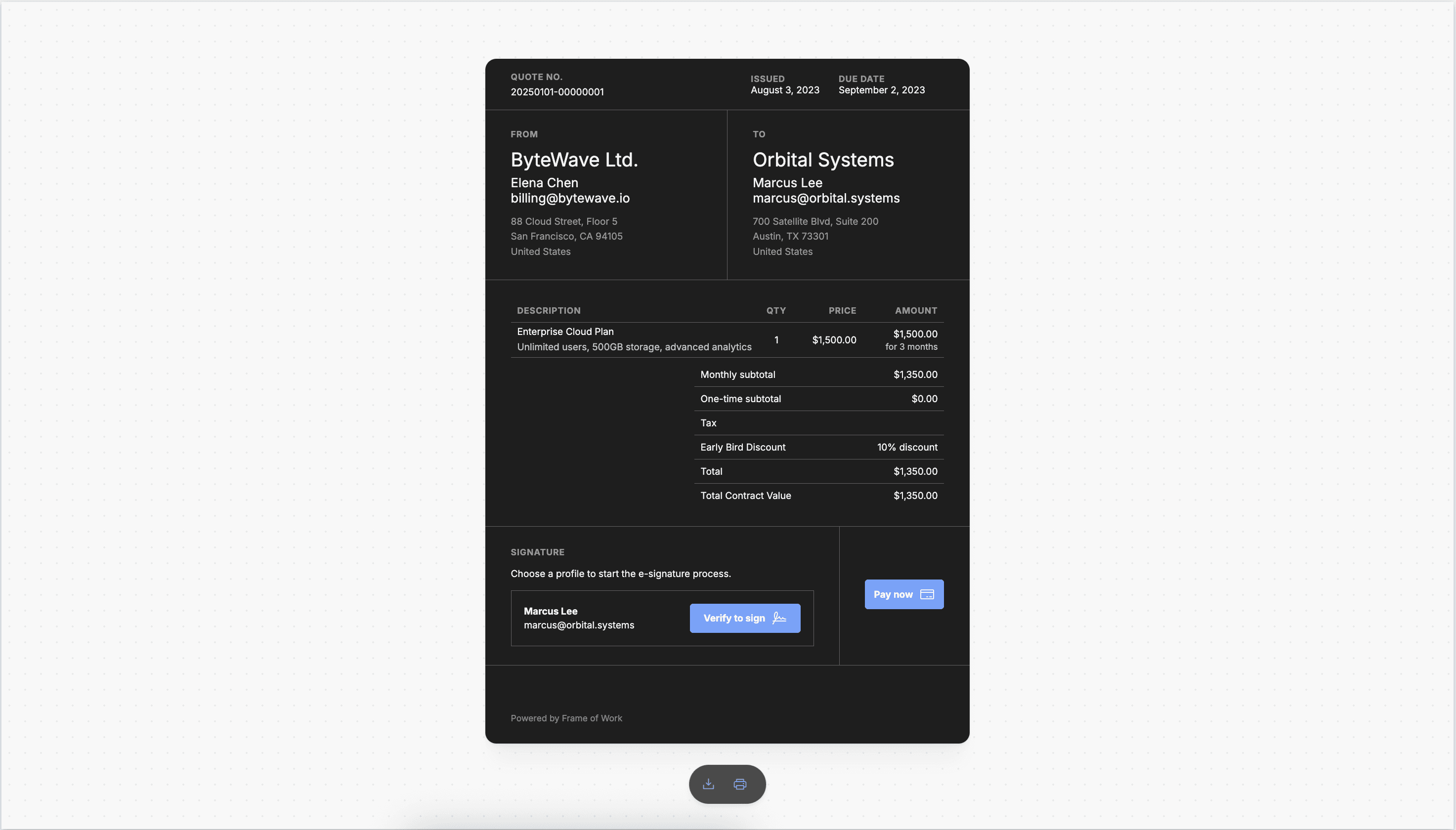 Genesis Quote Template preview 1